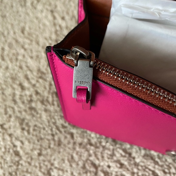 Givenchy Fuchsia Emblem Crossbody Bag/Clutch - Picture 7 of 9
